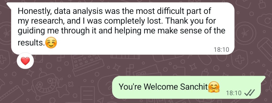 Student feedback about data analysis guidance