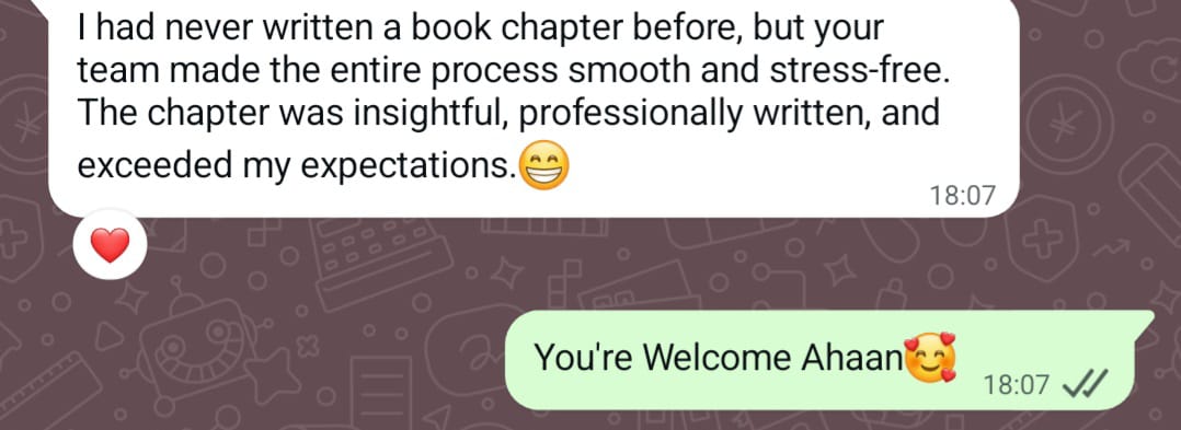 Student feedback about a book chapter written with the team